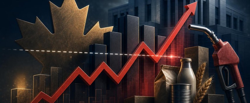Canada, l’inflazione risale al 3% a luglio: energia e alimentari complicano la rotta della Bank of Canada