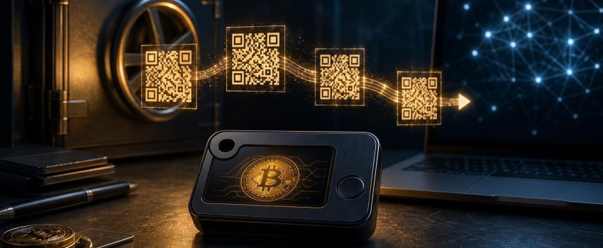 Cold wallet air-gapped: come firmare una transazione Bitcoin offline con PSBT e QR