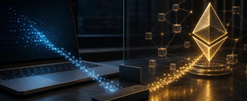 Come firmare una transazione Ethereum offline con un cold wallet: nonce, chain ID, gas e controlli