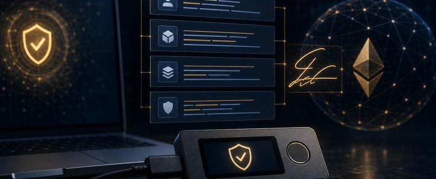 Hardware wallet e firme EIP-712: come leggere i messaggi typed data e riconoscere i rischi